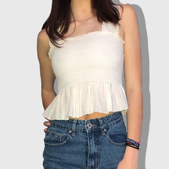 WHITE RUFFLE SHIRT - Picture 2 of 4